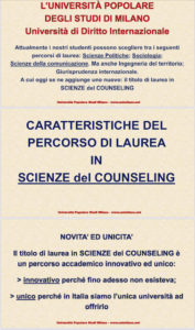locandina laurea in Scienze del Counseling 3