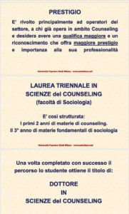 locandina laurea in scienze del counseling 4